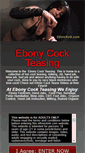 Mobile Screenshot of ebonycockteasing.com
